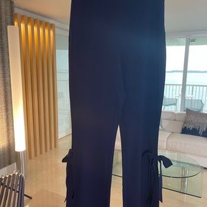 Navy blue ankle pants